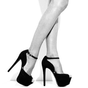Betsey Johnson Black Leopard Leana Leather Peep-Toe Pump size 9